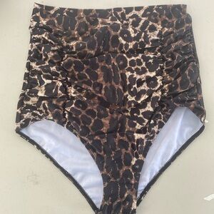 Coco ship leopard print high waist bikini bottom